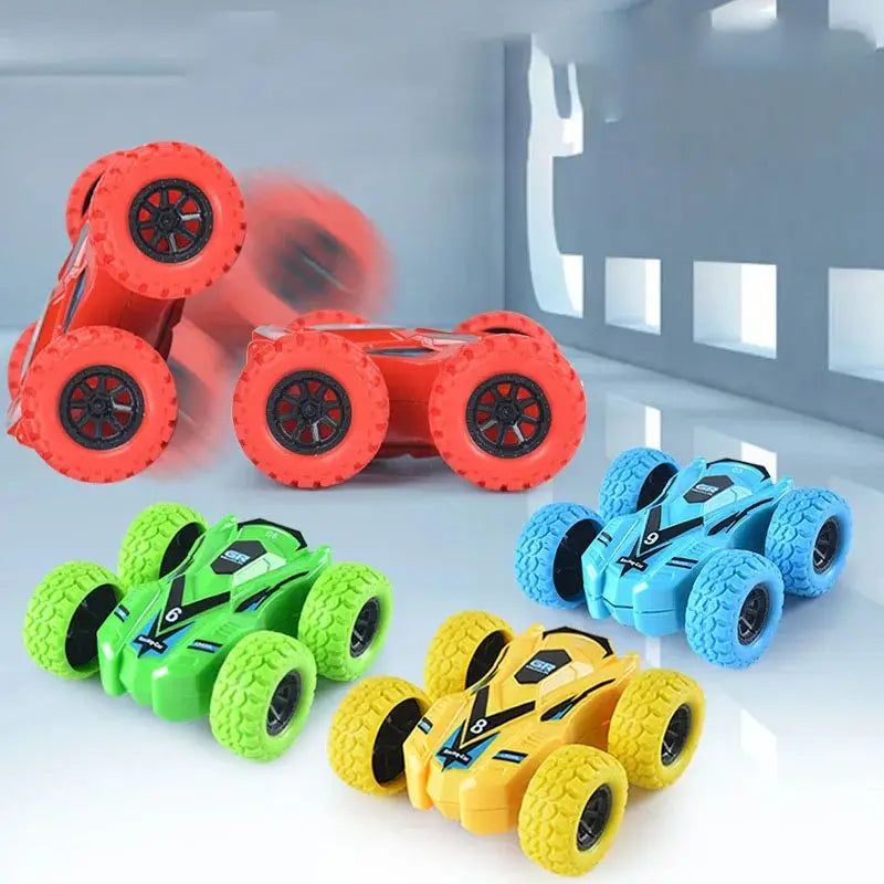 Children's toy car fun double-sided