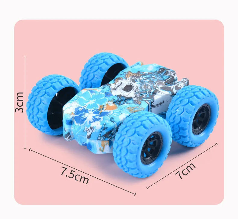 Children's toy car fun double-sided