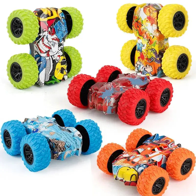 Children's toy car fun double-sided