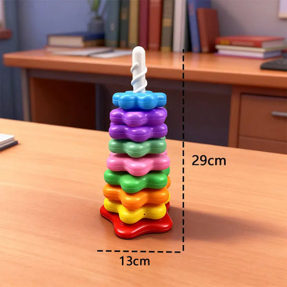 Rainbow Stacking Fun