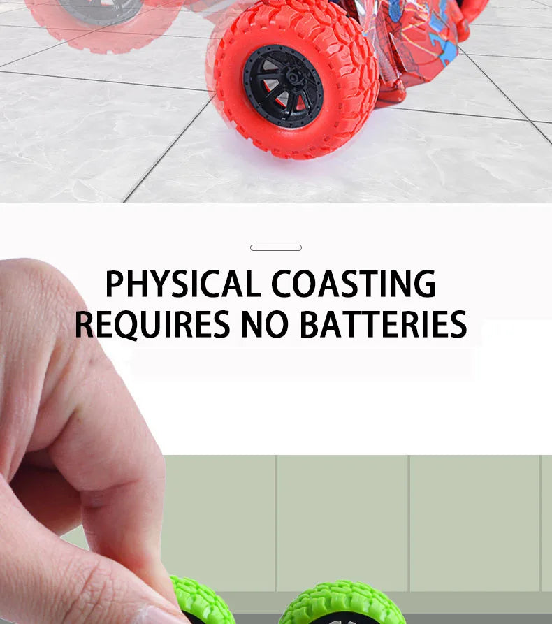 Children's toy car fun double-sided