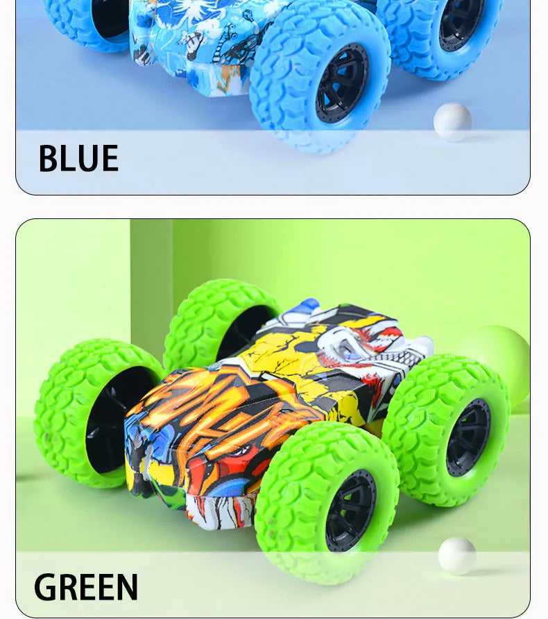 Children's toy car fun double-sided