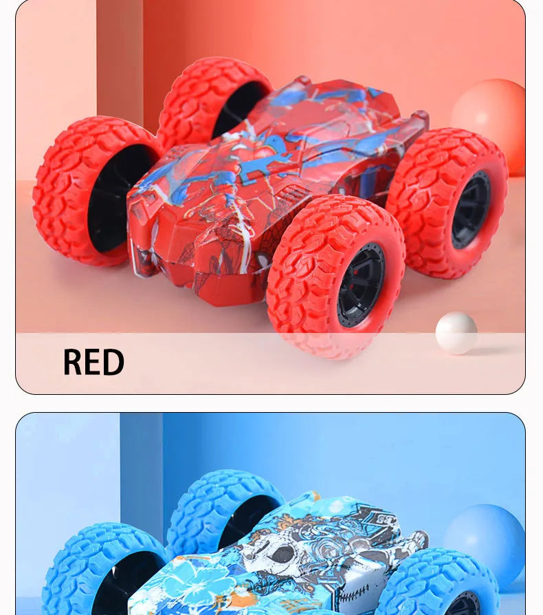 Children's toy car fun double-sided
